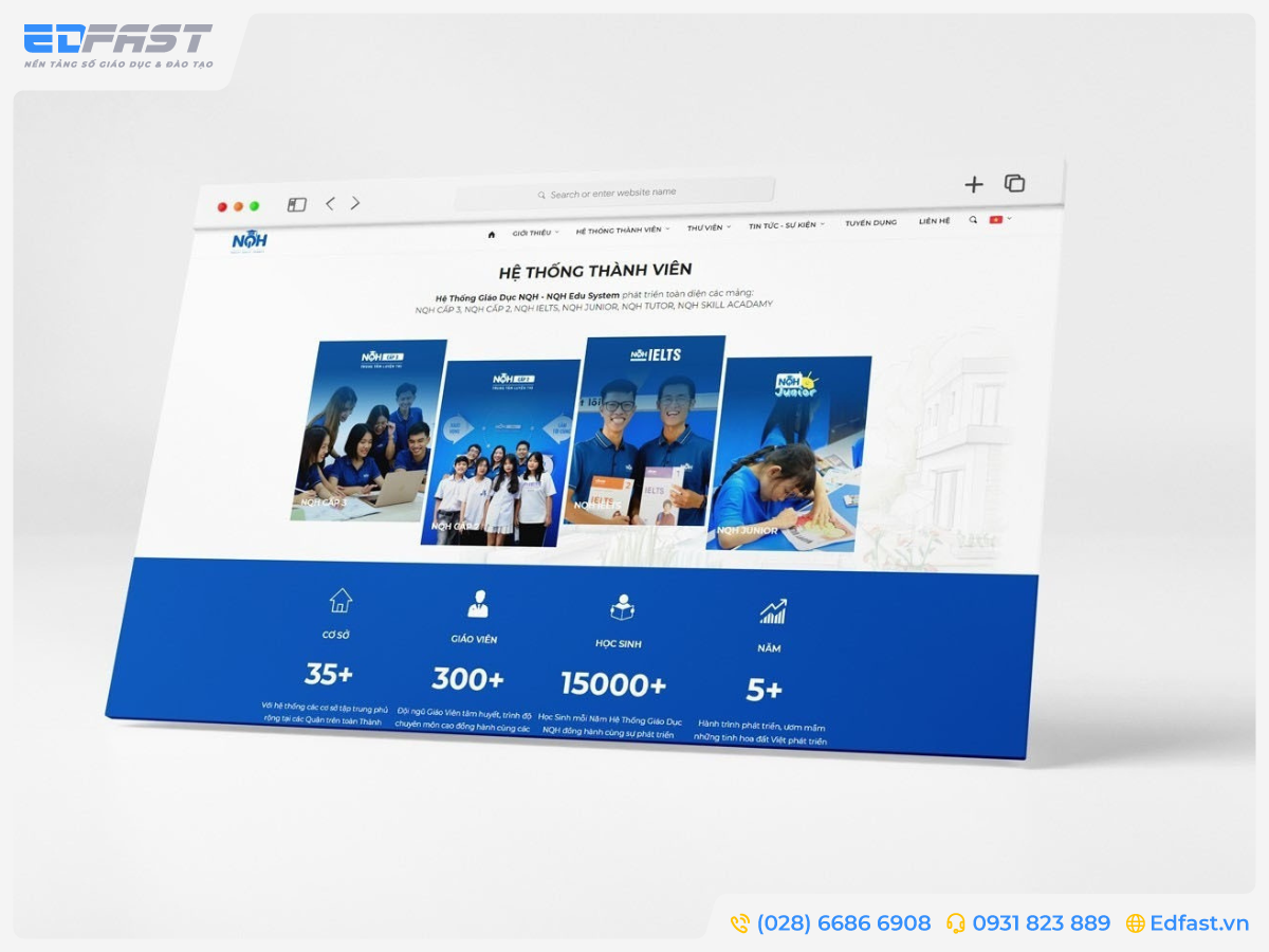 HỆ THỐNG GIÁO DỤC  NQH EDU SYSTEM