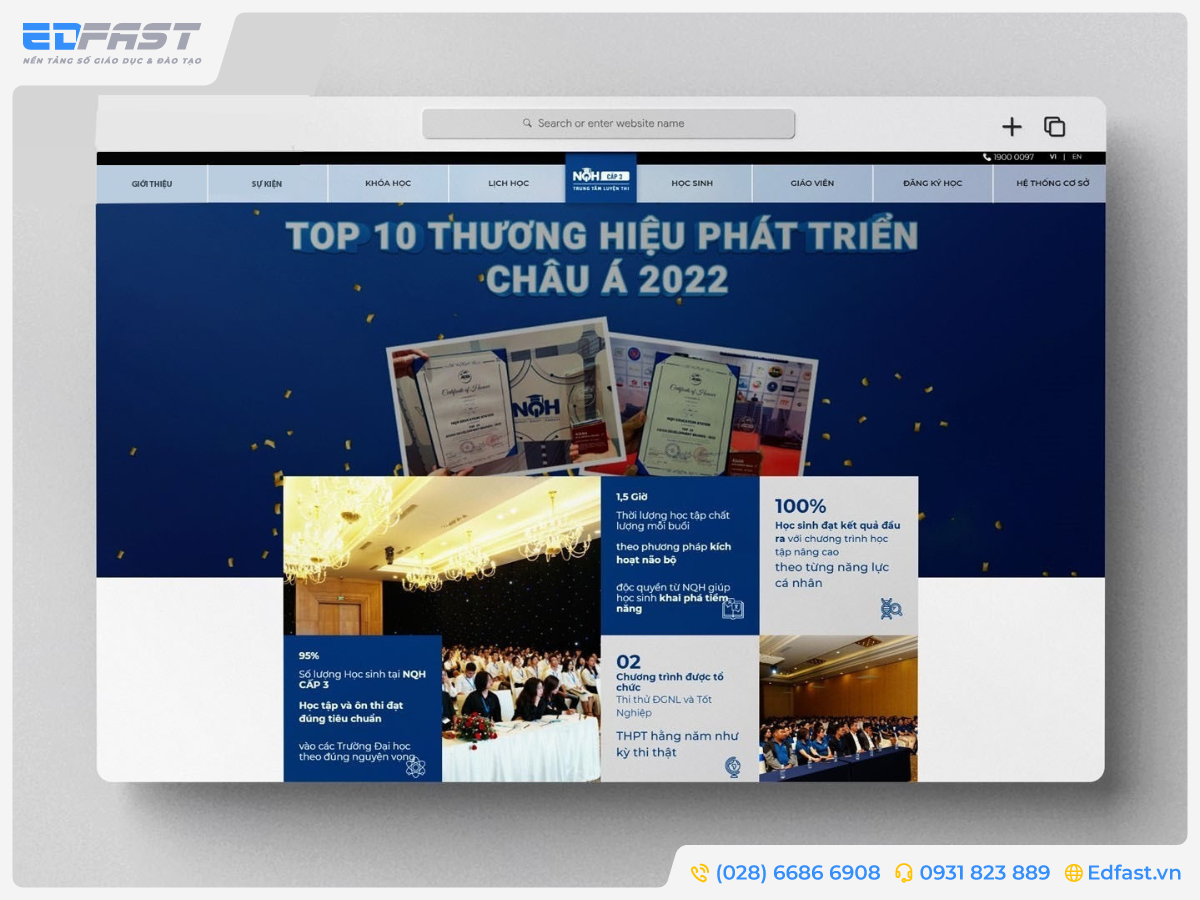 TRUNG TÂM LUYỆN THI ĐẠI HỌC - NQH CẤP 3