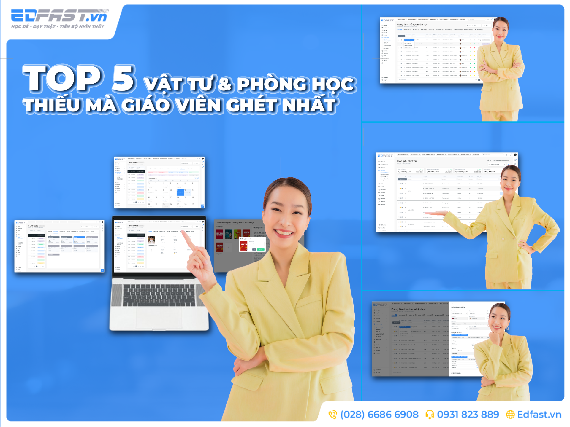 TOP 5 VẬT TƯ & PHÒNG HỌC THIẾU MÀ GIÁO VIÊN GHÉT NHẤT – VÀ TẠI SAO EDFAST LÀ GIẢI PHÁP DUY NHẤT